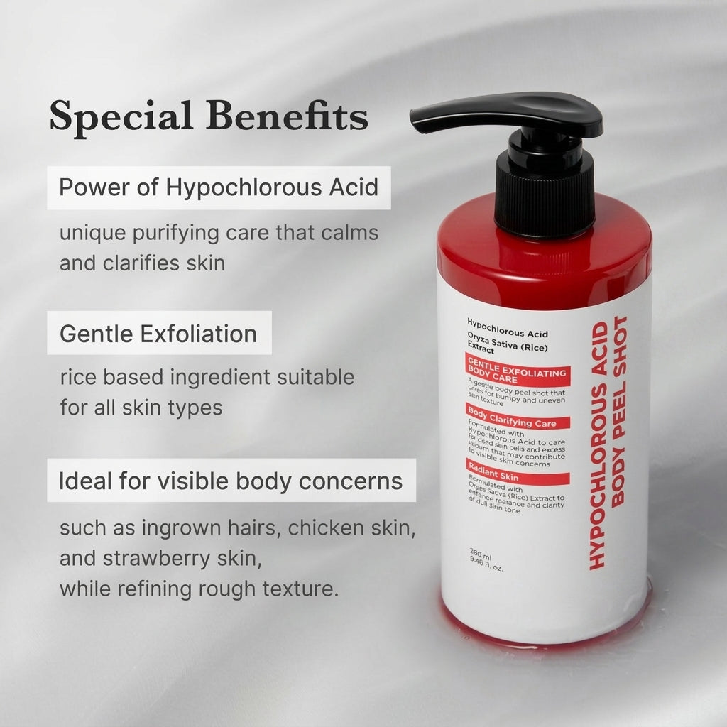 Findglee Hypochlorous Acid Peel Shot Duo with Panthenol for Exfoliation & Skin Texture