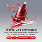 Findglee NAD+ EGF Korean Skincare Firming Serum with Collagen & Peptides for Fine Lines and Elasticity