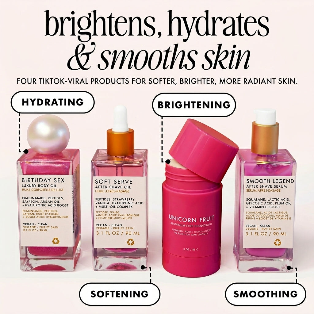 Findglee The Viral Edit Famous TikTok Skincare Routine for Brightening, Smoothing and Glow
