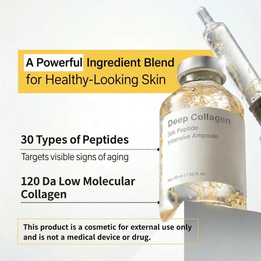 Findglee Deep Collagen Silk Peptide Intensive Ampoule Korean Face-Lifting Serum featuring 30 Peptide Complex