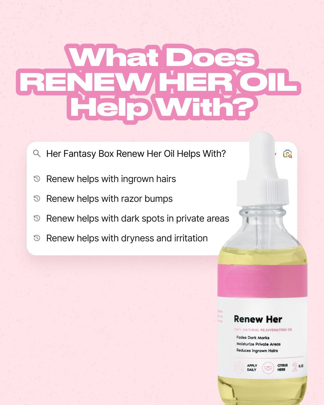 Findglee Her Fantasy Starter Kit with Feminine Wash, Skin Oil and Plant-Based Wellness Supplements