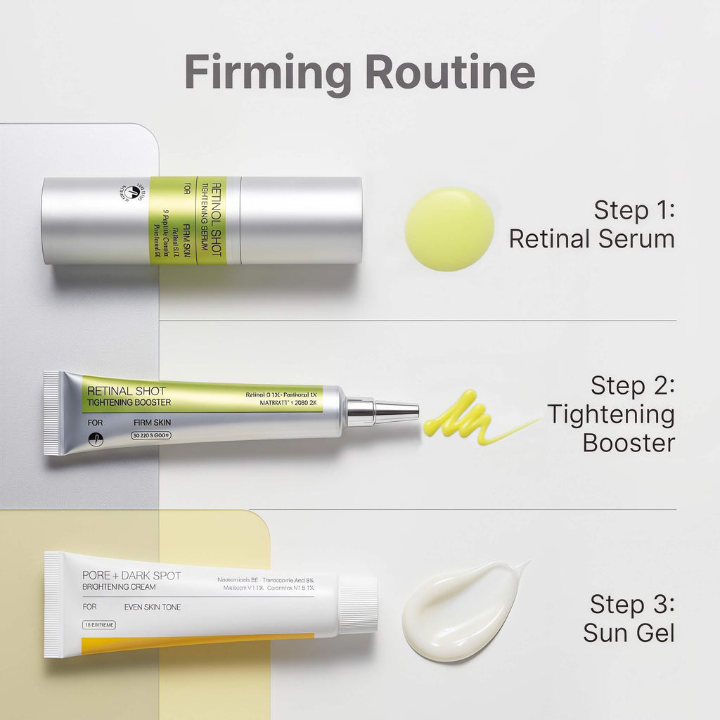 Retinal Serum Booster & Pore+Dark Spot Brightening Ultimate anti-aging trio