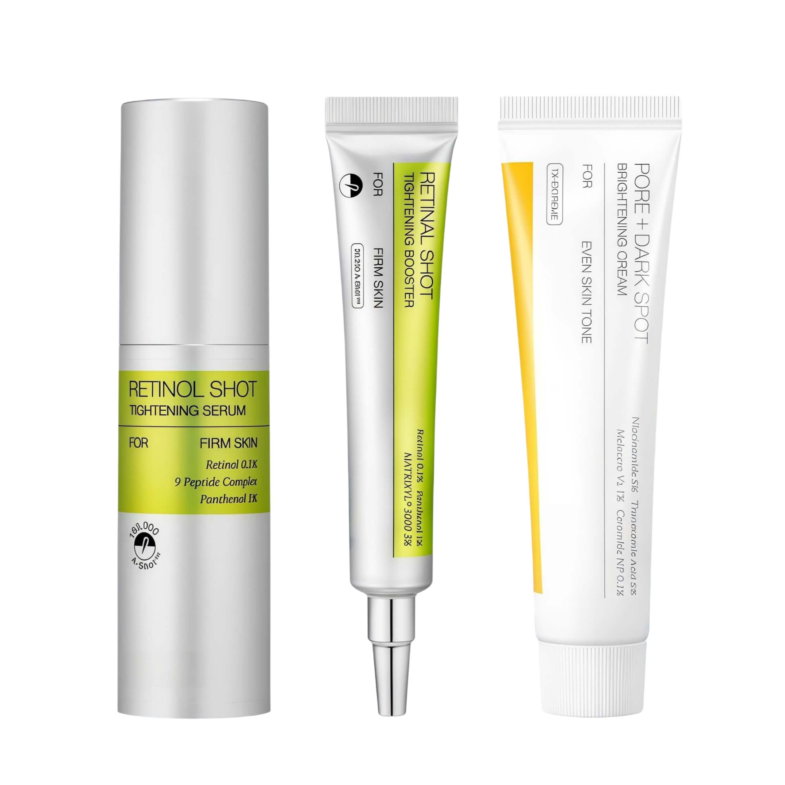 Retinal Serum Booster & Pore+Dark Spot Brightening Ultimate anti-aging trio