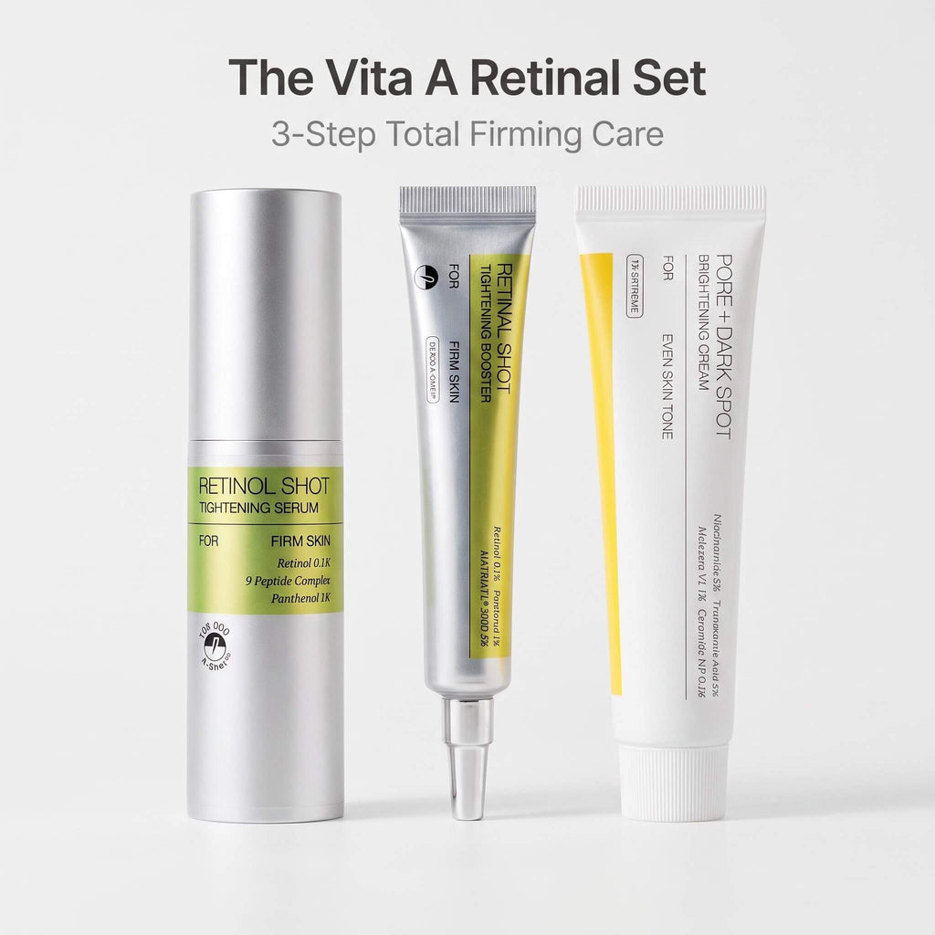 Retinal Serum Booster & Pore+Dark Spot Brightening Ultimate anti-aging trio