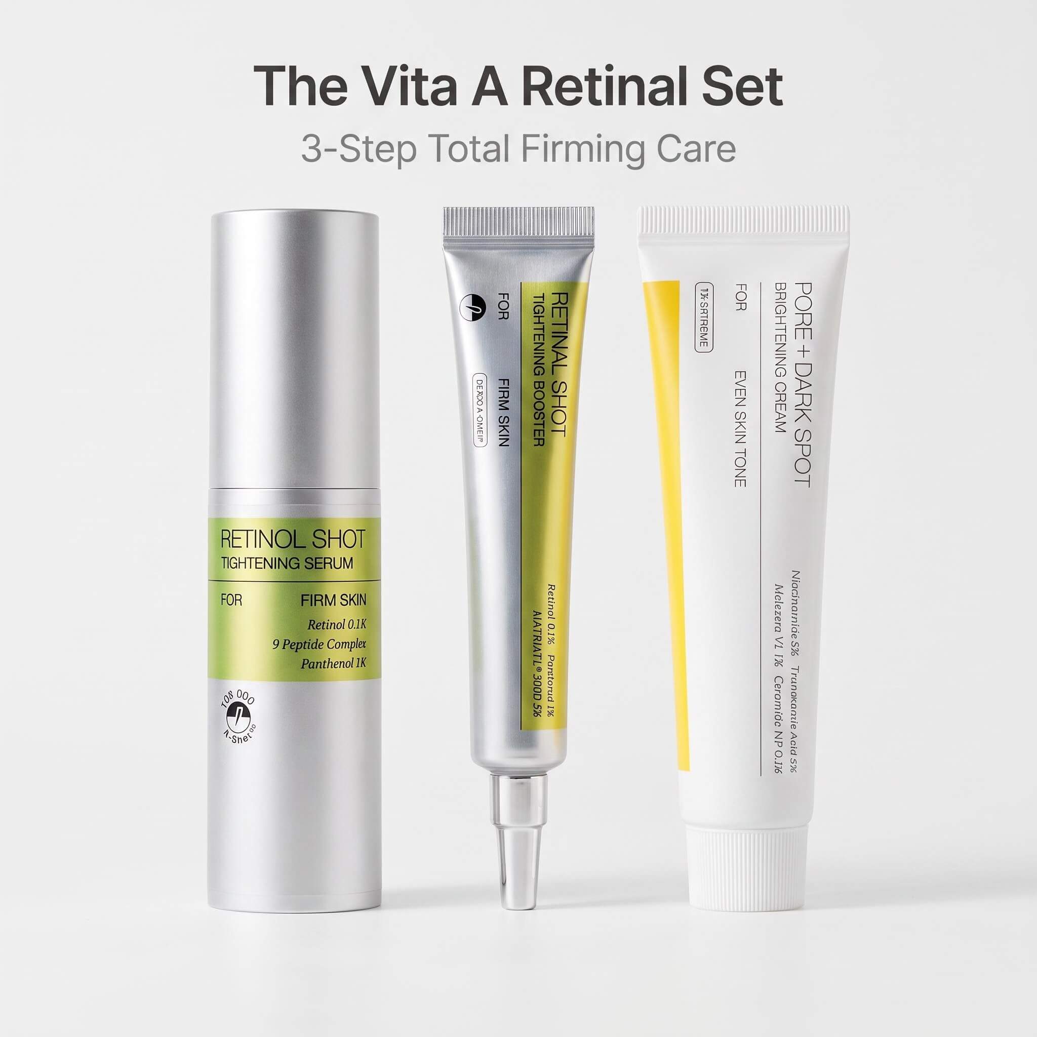 Retinal Serum Booster & Pore+Dark Spot Brightening Ultimate anti-aging trio