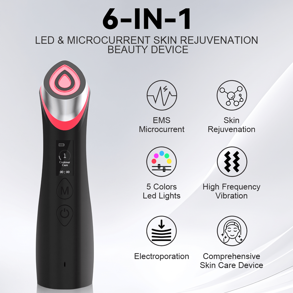 FindGlee™ Age-R Booster Pro 5-in-1 Multi-Function Facial Beauty Device