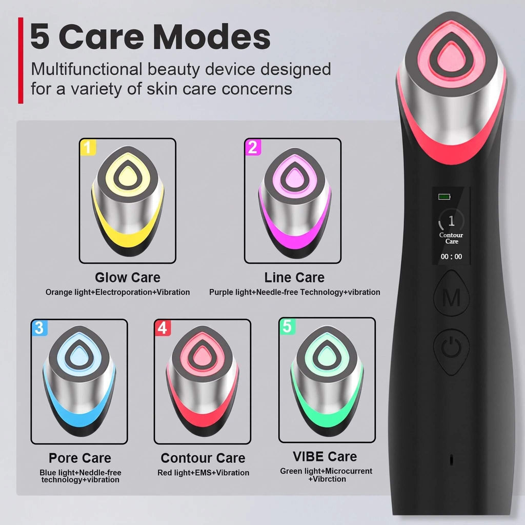 FindGlee™ Age-R Booster Pro 5-in-1 Multi-Function Facial Beauty Device