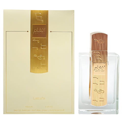 Findglee Lattafa Angham Eau de Parfum Scent featuring Pink Pepper, Jasmine and Vanilla