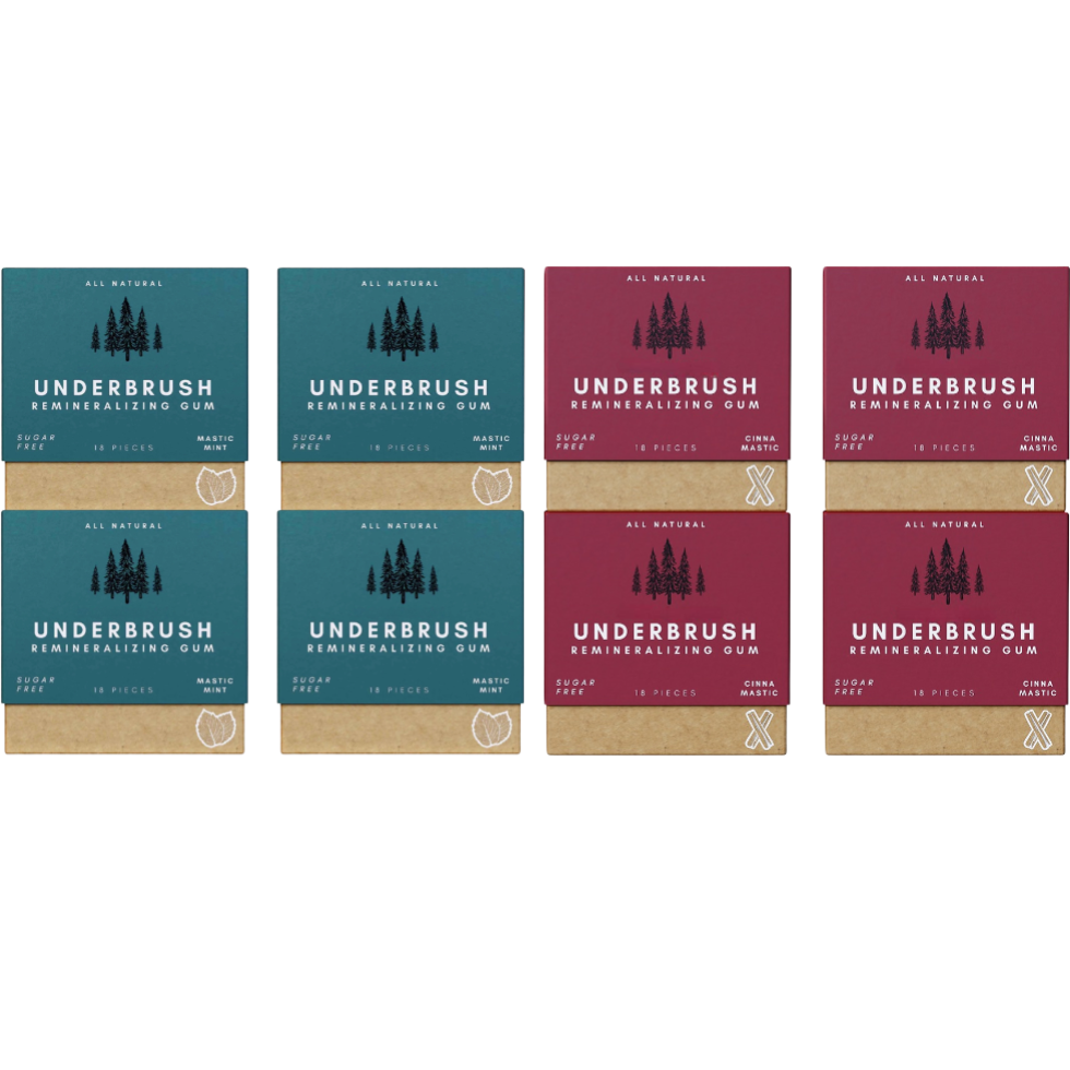 Findglee Underbrush Remineralizing Chewing Gum with Nano-Hydroxyapatite