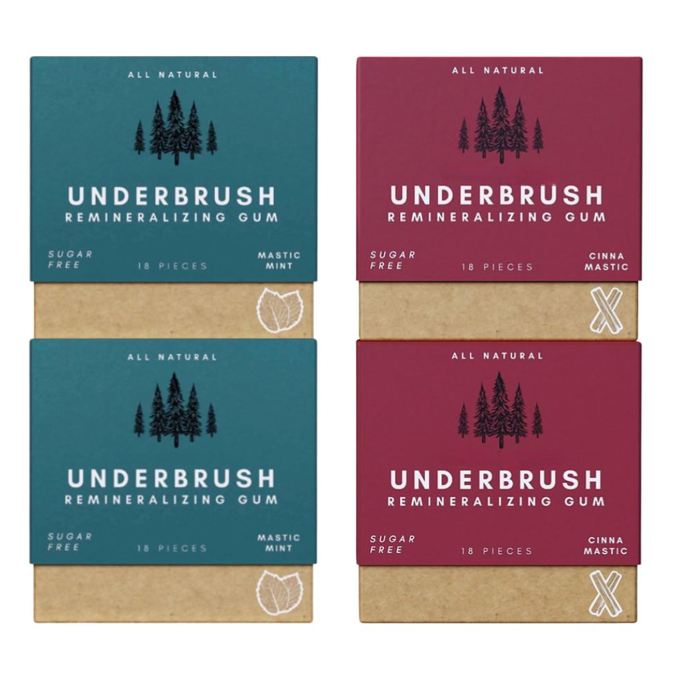 Findglee Underbrush Remineralizing Chewing Gum with Nano-Hydroxyapatite