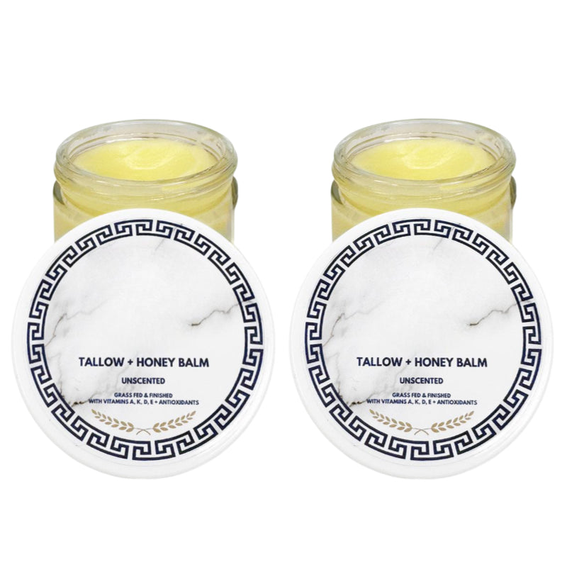 Findglee Grass-Fed Tallow Balm with Honey & Vitamins A, D, E, K for Dry and Sensitive Skin