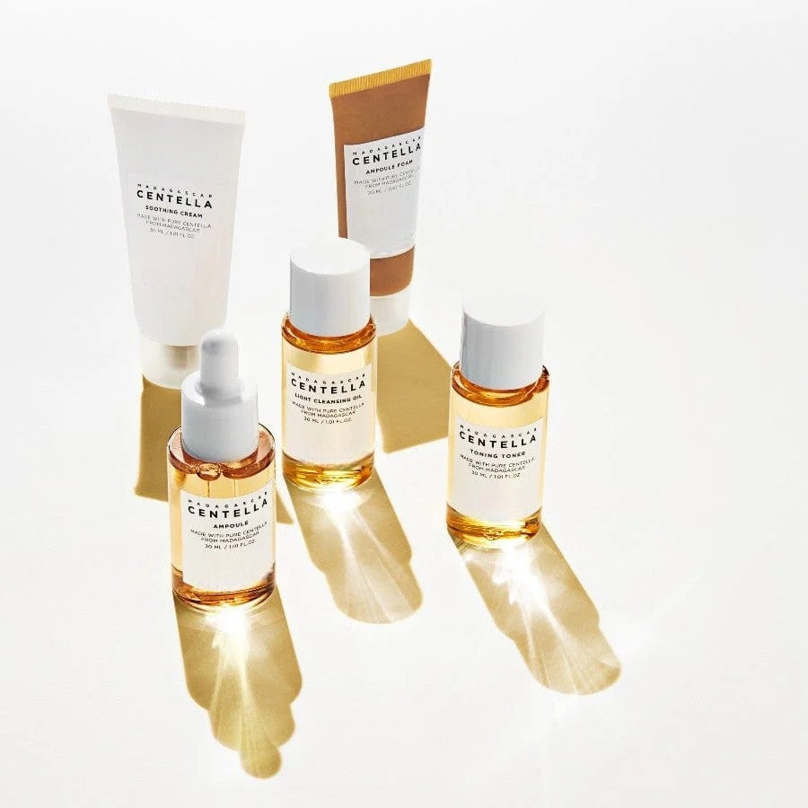 Findglee Madagascar Centella Travel Kit with Soothing Skincare Routine for All Skin Types