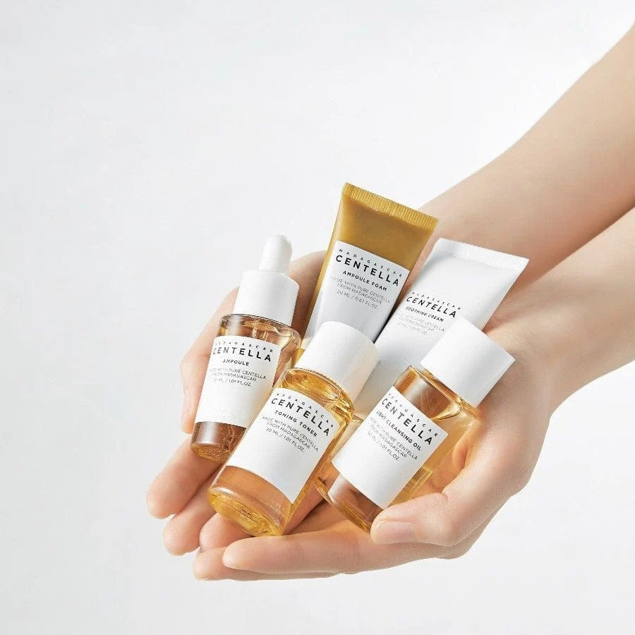 Findglee Madagascar Centella Travel Kit with Soothing Skincare Routine for All Skin Types